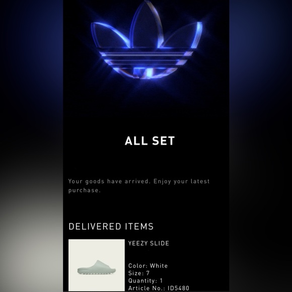 Yeezy Slide - ORIGINALS - New with Tag - 8 US - Unisex - Perfect Condition- Salt - Picture 6 of 8